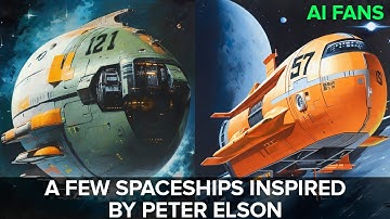 A few spaceships inspired by Peter Elson