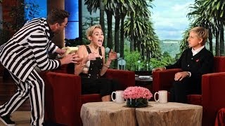 Ellen Scares Miley Cyrus