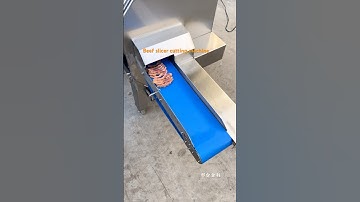 Automatic cooked meat slicer machine,Beef cutting machine #beefcutting #machine #food #meatslicer