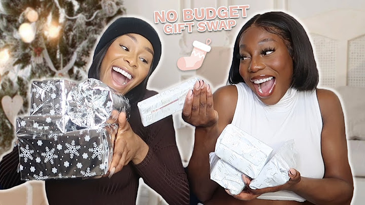 NO BUDGET CHRISTMAS GIFT SWAP WITH ADEOLA AND MARIAM | LOOKFANTASTIC.COM