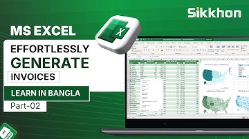 Create Invoice/Bill in Excel, এক্সেল এ বিল তৈরি করুন | MS Excel Tutorial | Part 02 | Sikkhon