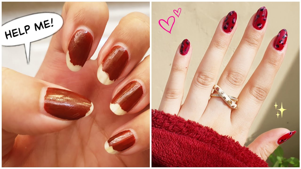 NAILS TRANSFORMATION 💕 ️ Manicure at Home Detailed Step by Step ...