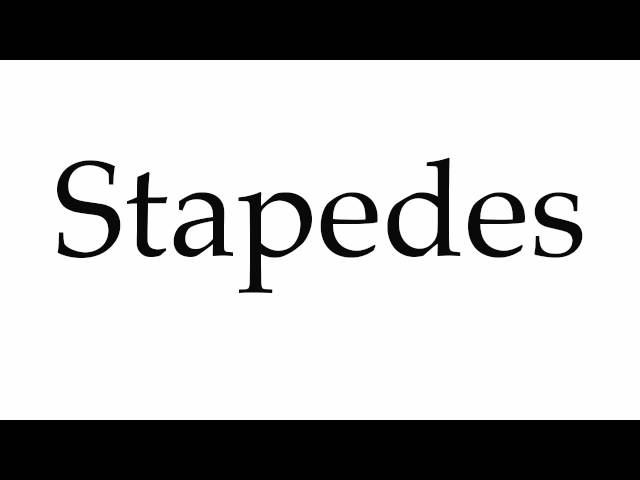 How to Pronounce Stapes 