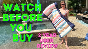 Quick demo and 2 yr review of Big Joe Kona Hammock Float