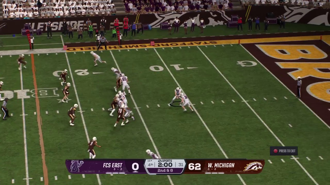 College Football 26 Slow Sim Dynasty 2033 Week 1 FCS East @ W.Michigan
