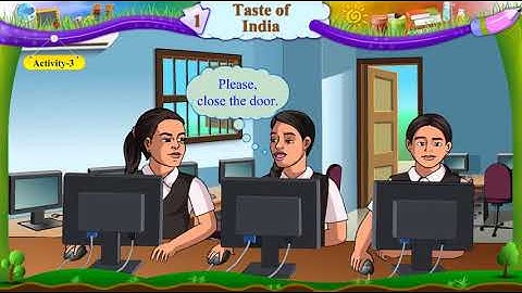 Std. 6 || English || Sem 2 || Unit 1 Taste of India || Activity 3 || In the computer room