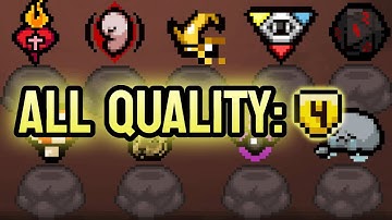 I Got Every Quality 4 Item In This Run In The Binding Of Isaac