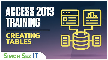 Microsoft Access 2013 Tutorial - Creating Tables - Part 1 - Access 2013 Training for Beginners