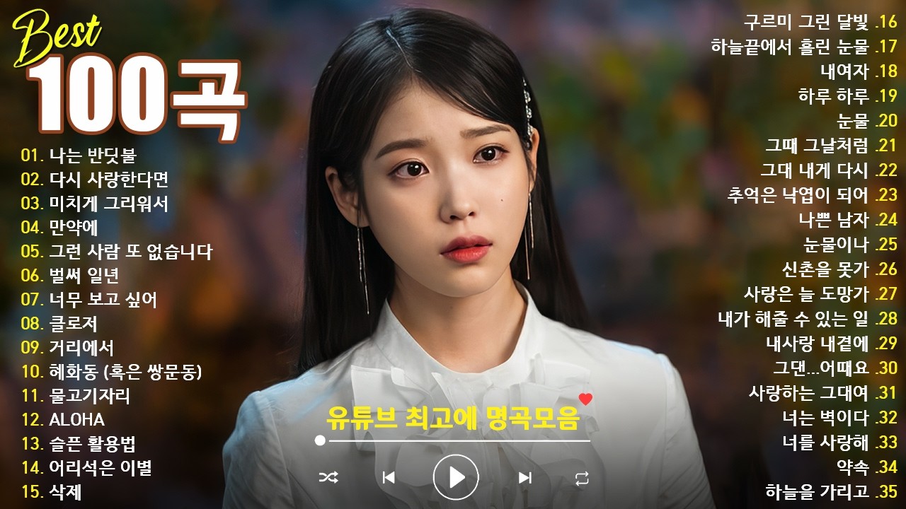 광고 없이 감상하는 BEST 100곡 💖 하루 종일 듣기 좋은 감성 발라드 플레이리스트 💌 김범수 /임창정/박효신/성시경/ 백지영/ 더원/태연/박명수