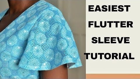 How to cut flutter sleeve easily