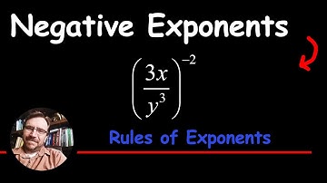 How to Simplify Fraction Raised to a Negative Power - RULES OF EXPONENTS