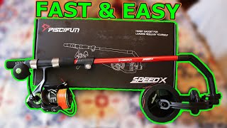 How To Spool a Spinning Reel Piscifun Speed X Line Spooler