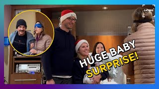 Family Surprises Grandmother With Secret Christmas Baby
