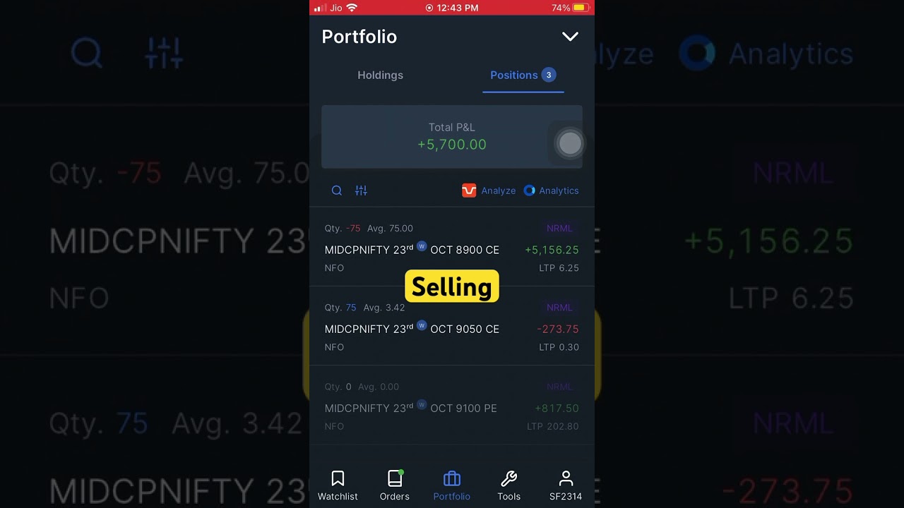 Midcapnifty expiry options selling strategy for beginners ❤️