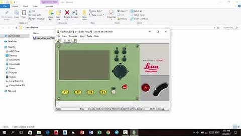 How to install Leica Flex line Simulator TS02/06/09