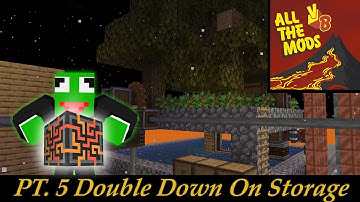 Double Down On Storage | Minecraft - ATM 8 Volcano Block