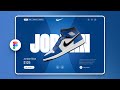 Nike Air Jordan Website UI Design in Figma | Animation in Figma | Figma Tutorial For Beginners