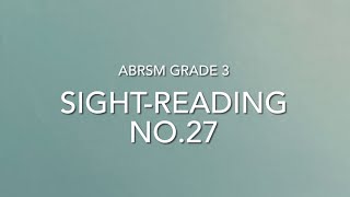 Famous Sight-reading no.27, ABRSM Grade 3 Wealth