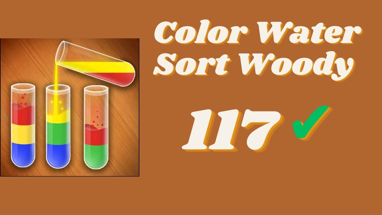 Color Water Sort Woody Puzzle Level 117