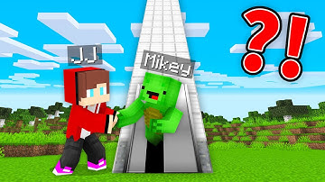 Mikey and JJ got SUCKED into the LONGEST SCARY ELEVATOR in Minecraft (Maizen)