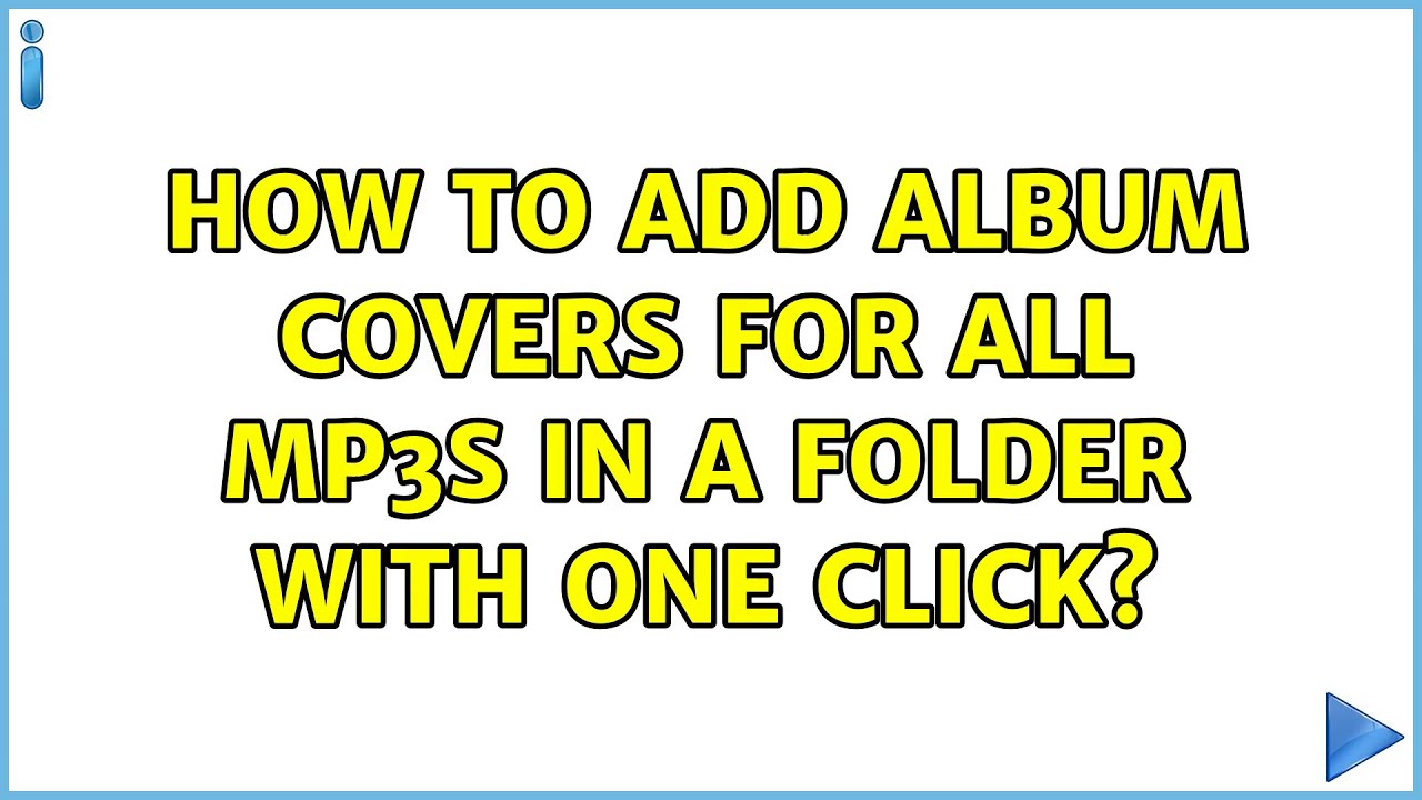 how to add album cover to mp3 file