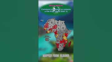 Comment a country to remove a life from them (Day 7) #geographythroughmaps #africa #mapping