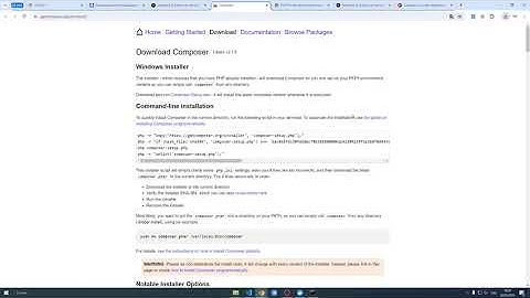 3  Установка composer в windows 10