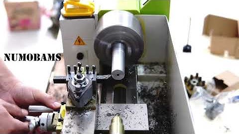 NUMOBAMS Brushless DC Motor ( 550W Rated Output Power) 0618 Mini Lathe cut on 45# Steel Performance