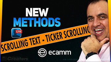How To Make Scrolling Text In Ecamm Live Easy! 3 WAYS Scrolling Ticker