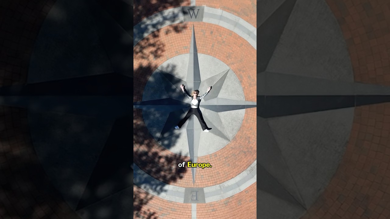 The OFFICIAL Center of Europe is in Lithuania. 🇱🇹 #travelvlog #vilnius #americansinlithuania