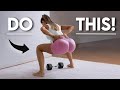 'THE REAL DEAL' Booty Workout that will make your butt hurt! BEST EXERCISES ONLY - Home With Weights