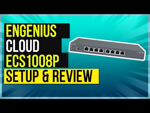 ECS1008P: 8 Port PoE Switch Cloud Managed 55W