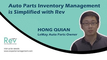 Auto parts shop Inventory management is simplified by using Rev Parts Management Software!