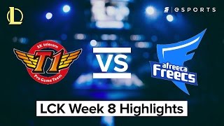 HIGHLIGHTS: SK Telecom T1 vs. Afreeca Freecs (2017 LCK Spring)