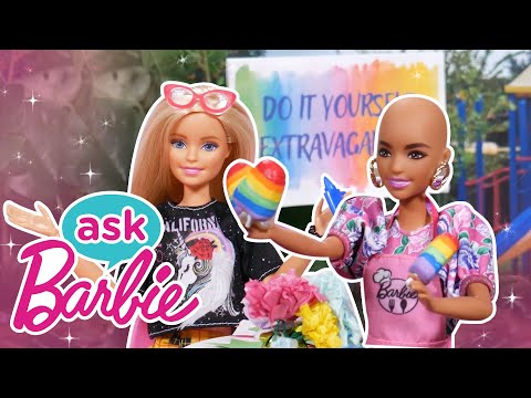 Barbie Ask Barbie About The Best Summer DIYs DIY Rainbow Treats Chalk Closet More 