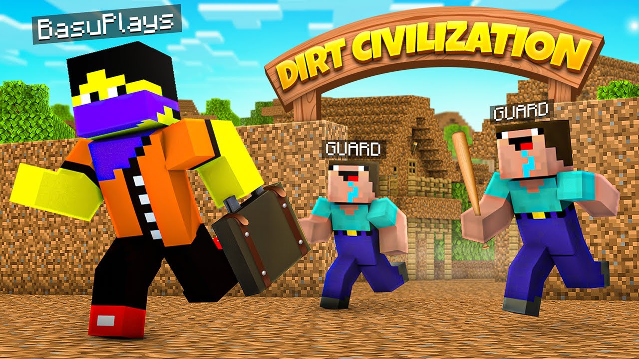 I Escaped Dirt Civilization In Minecraft (HINDI)
