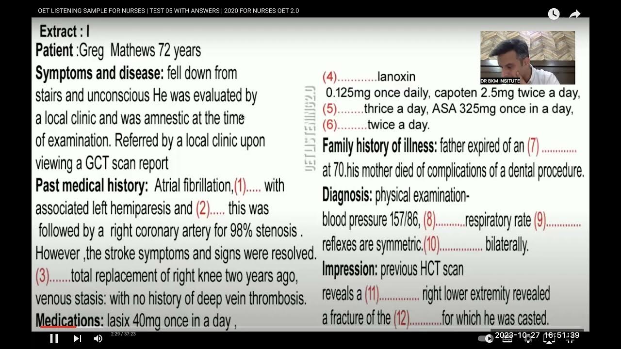 Complete oet listening part Best technique to pass Oet listening and