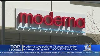 Moderna Says Older Patients Responding Well To Coronavirus Vaccine