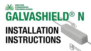 Galvashield® N Embedded Galvanic Anode - Installation