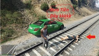 GTA 5 Kidnapping Passengers in a Taxi and Dragging Them to the Train Tracks for Ransom and the Re... screenshot 3