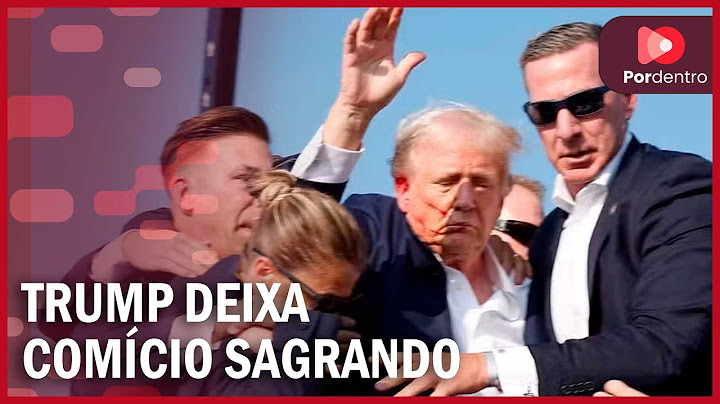 TRUMP FICA FERIDO EM COMÍCIO APÓS SONS DE TIROS NOS EUA; VEJA MOMENTO