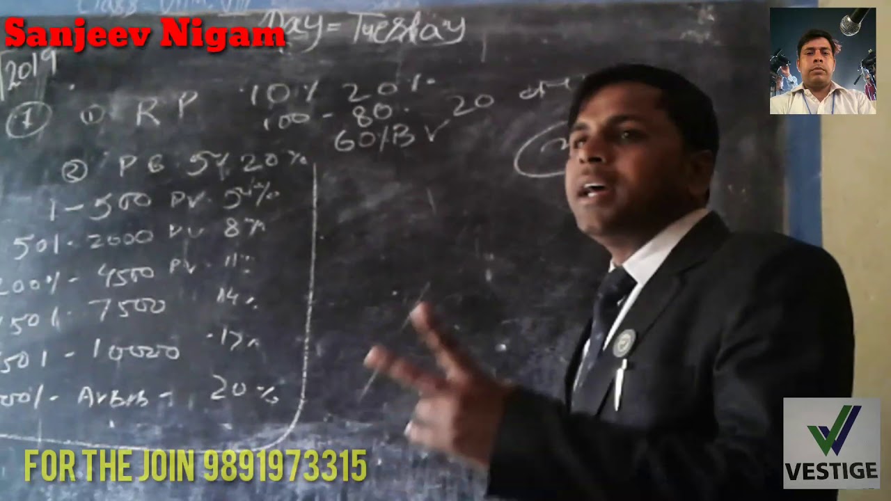 Vestige  Business plan II Kiran Convent Public school II