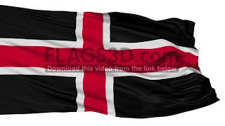 Isolated Durham city flag, UK