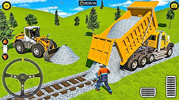 Train Track Builder Simulator #2 - City Construction JCB Game 3D - Android Gameplay