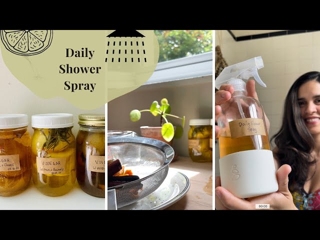 DIY Natural DAILY SHOWER SPRAY Recipe 