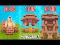 Minecraft BUDUJĘ HOTEL W 10 SEKUND, 1 MINUTĘ I 10 MINUT! / Wojan