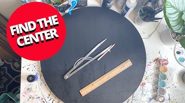 How I find the center of a large circular board!!!