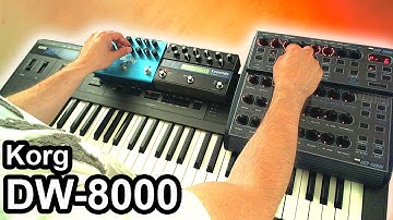 KORG DW-8000 - Ambient Drone Music - w/ Strymon Bigsky & Eventide Timefactor 【SYNTH DEMO】