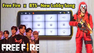 Free Fire X BTS New Lobby Song Walkband Cover | New Update Ob33 Theme Piano | Drum+Piano screenshot 1