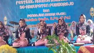 Hadroh Terbaik 1, MA Putri Al Iman Bulus Purworejo. 2018. Robbi Sallimna